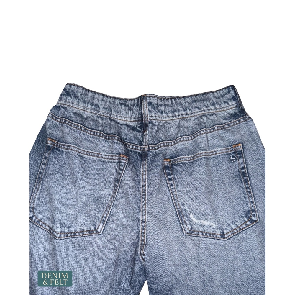NEW Rag & Bone Miramar Lynn Printed Denim Jogger Pant Cotton Terry Pull-On SMALL - Picture 13 of 16